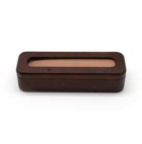 Razors accessories Box for 1 razor with rounded edges and glass lid